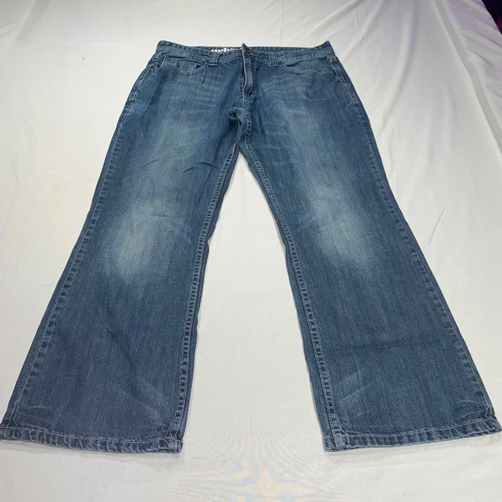 Urban Pipeline Loose Boot Jeans Mens 36x32 Blue Medium Wash Denim Cotton Relaxed